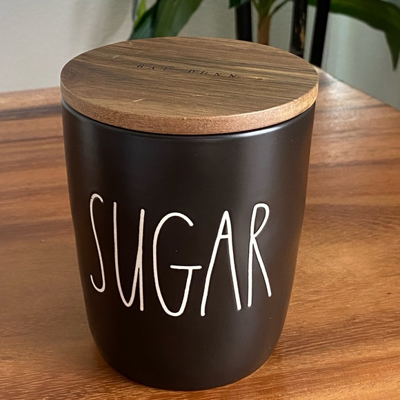 Rae Dunn Kitchen Rae Dunn Sugar Canister Black Poshmark